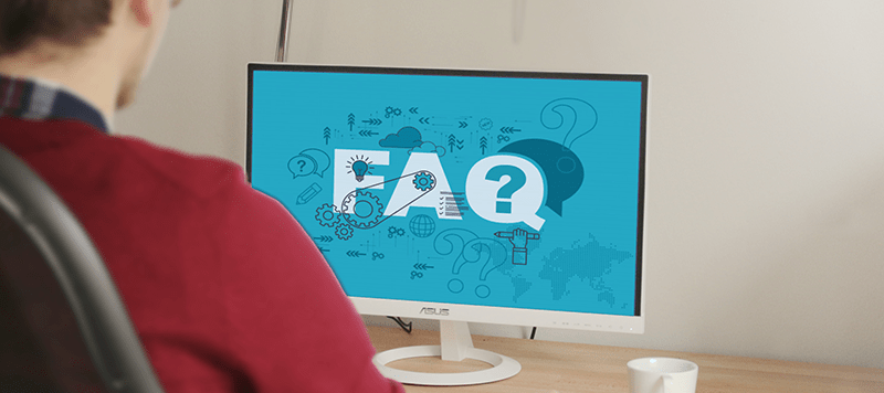 FAQ banner on PC