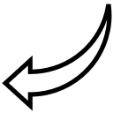 arrow-left Arrow icon left